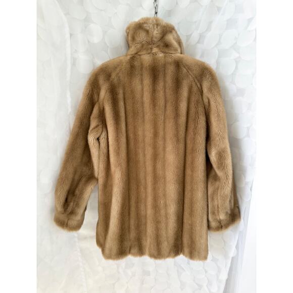 Vintage 70's Womens Faux Fur Teddy Coat Bisque Beige Size Small EUC USA MADE - Picture 5 of 14